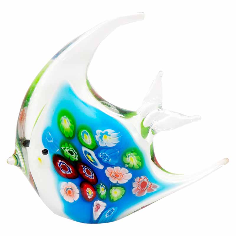 фигурка art glass зеленая уточка Фигурка Art Glass Цветная рыбка 15,5x14,5 см