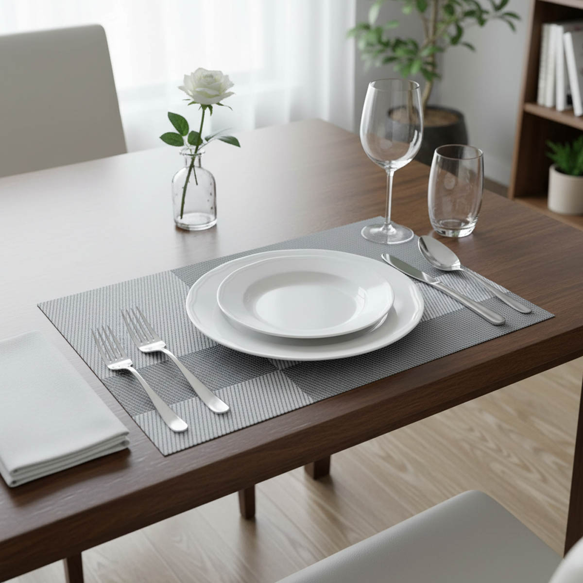 

Салфетка сервировочная Zapel Asymmetry silver
