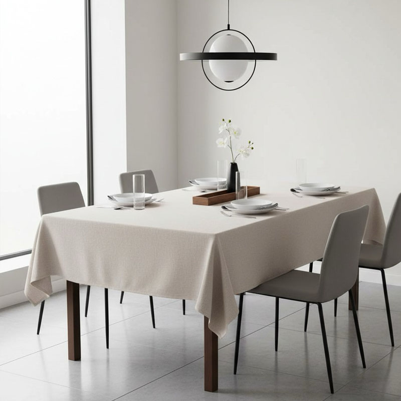 Скатерть Coucke Cambrai 160x240см, цвет серо-бежевый