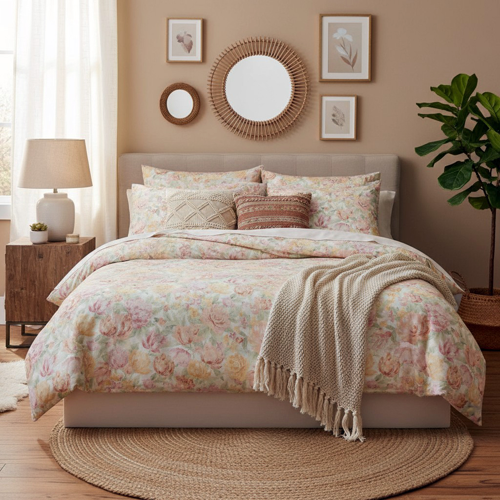 

Комплект постельного белья семейный Lameirinho Lila