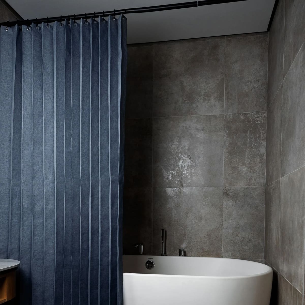 

Штора для ванной комнаты Cleanelly 180х200см, цвет синий