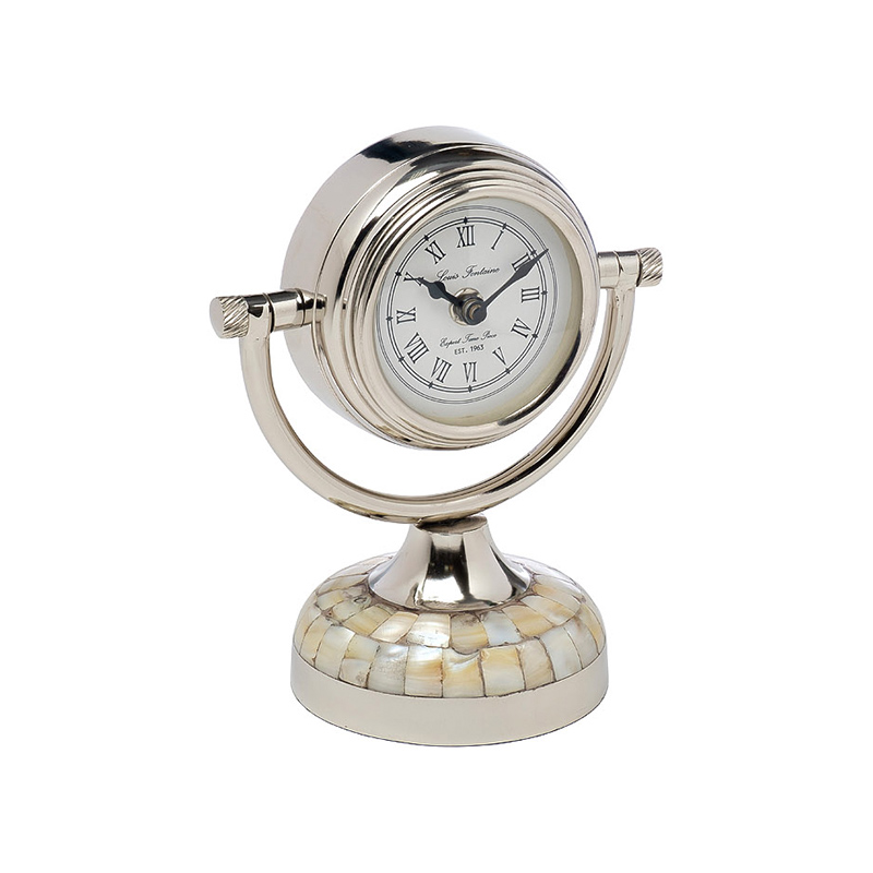 Часы настольные Гарда Декор Garda Decor 79MAL-5327-19NI, цвет серебристый