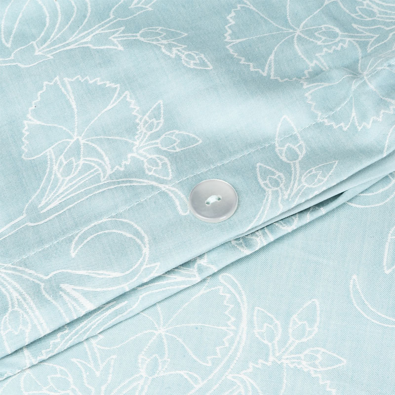 Комплект постельного белья 1,5-спальный Home Linens Cibelles, бирюзовый Home Linens CIBELLES/CARIBE/155200, цвет голубой CIBELLES/CARIBE/155200 - фото 3