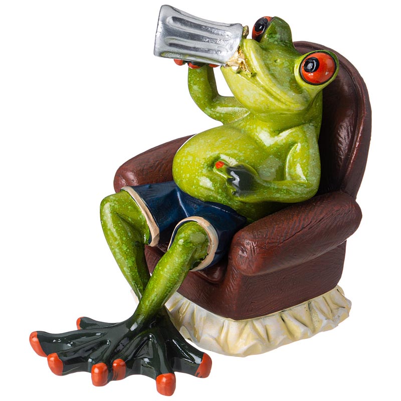 

Фигурка декоративная Lefard Лягушка в кресле