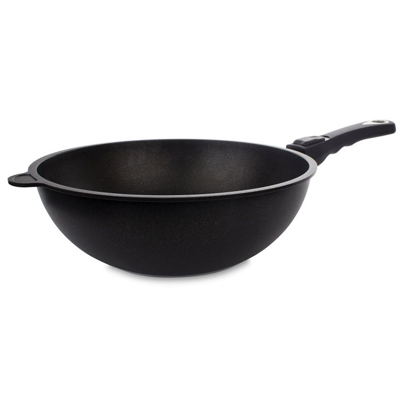 Сковорода-вок AMT Frying Pans Titan 28см AMT AMT I-1128S, цвет черный