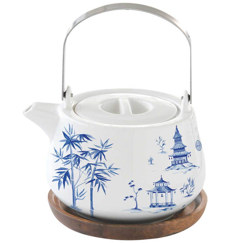 Чайник заварочный Easy Life Pagoda, в подарочной упаковке Easy Life R1089/PAGD, цвет белый