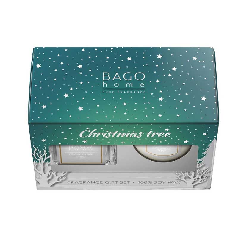 Набор BAGO home Новогодняя елка: диффузор ароматический и свеча BAGO home BNY0401 - фото 2
