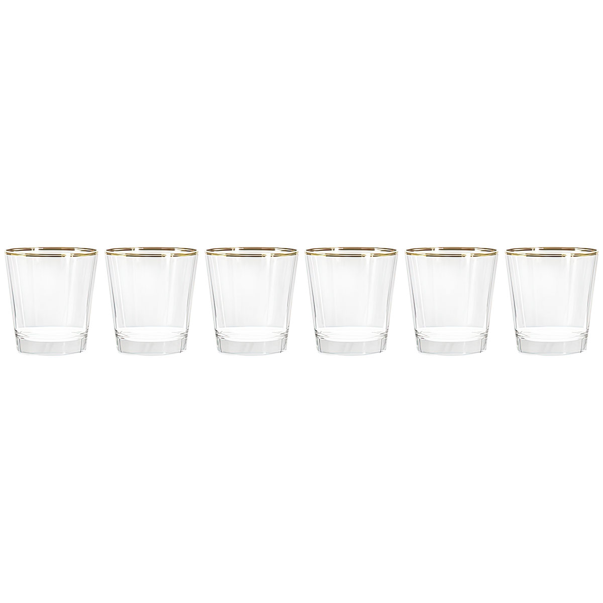Набор стаканов для виски Le Stelle Gemma, золото Le Stelle LR-037, цвет прозрачный