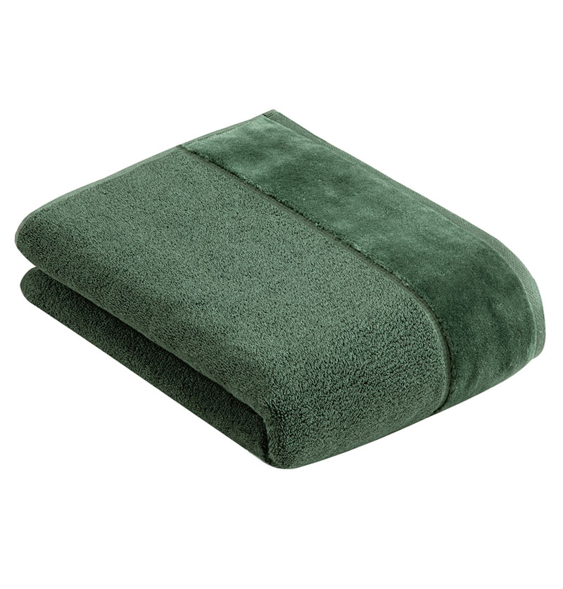 Полотенце Vossen Pure 67x140см, цвет зеленый полотенце vossen pure 40x60см зеленый