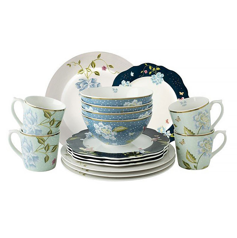 Набор чайно-столовый Laura Ashley Heritage, 16 предметов Laura Ashley 182782, цвет разноцветный