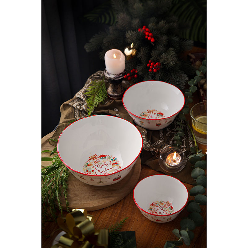 Салатник Myatashop Christmas gift 16см 721026 Белый, фото 4