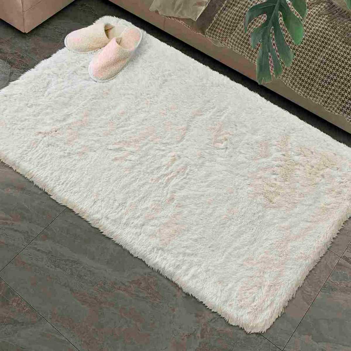 Коврик меховой Shahintex 150x200см жемчужный 21 S