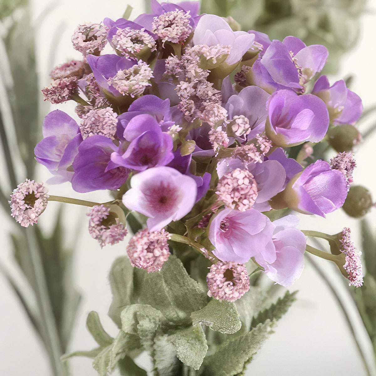 опора для орхидей 56 см пластик фиолетовый Цветы искусственные FloDecor Алиссум 78см, фиолетовый