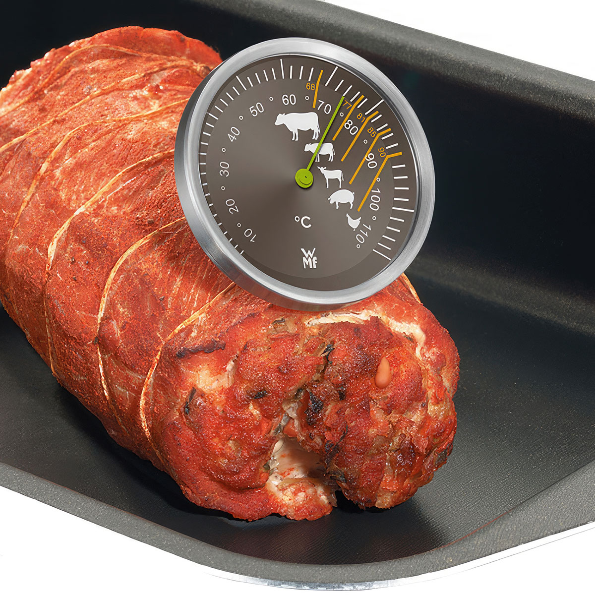 Термометр для мяса WMF Scala стейк из грудки индейки индилайт охлажденный 525 гр