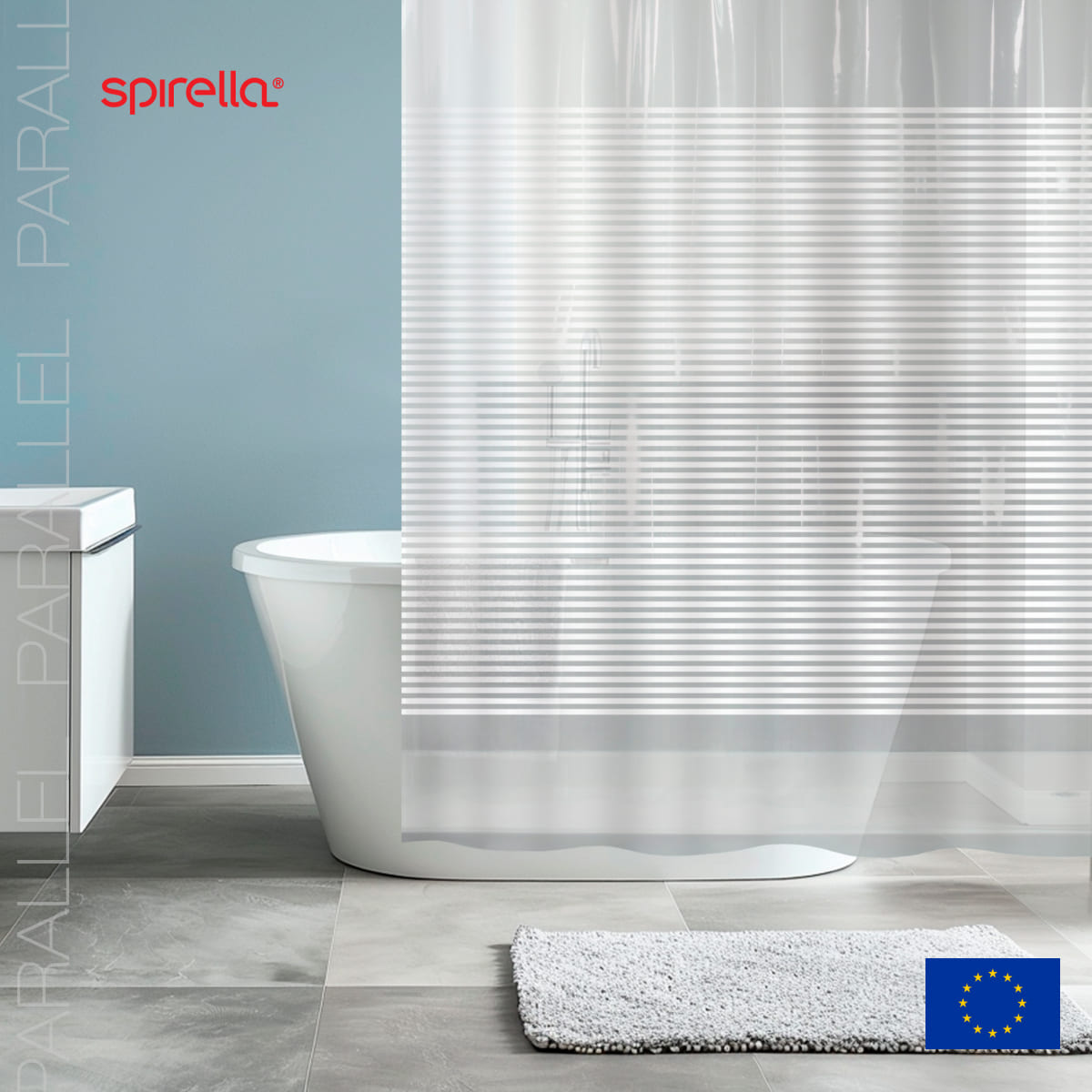 Штора для ванной Spirella Parallel