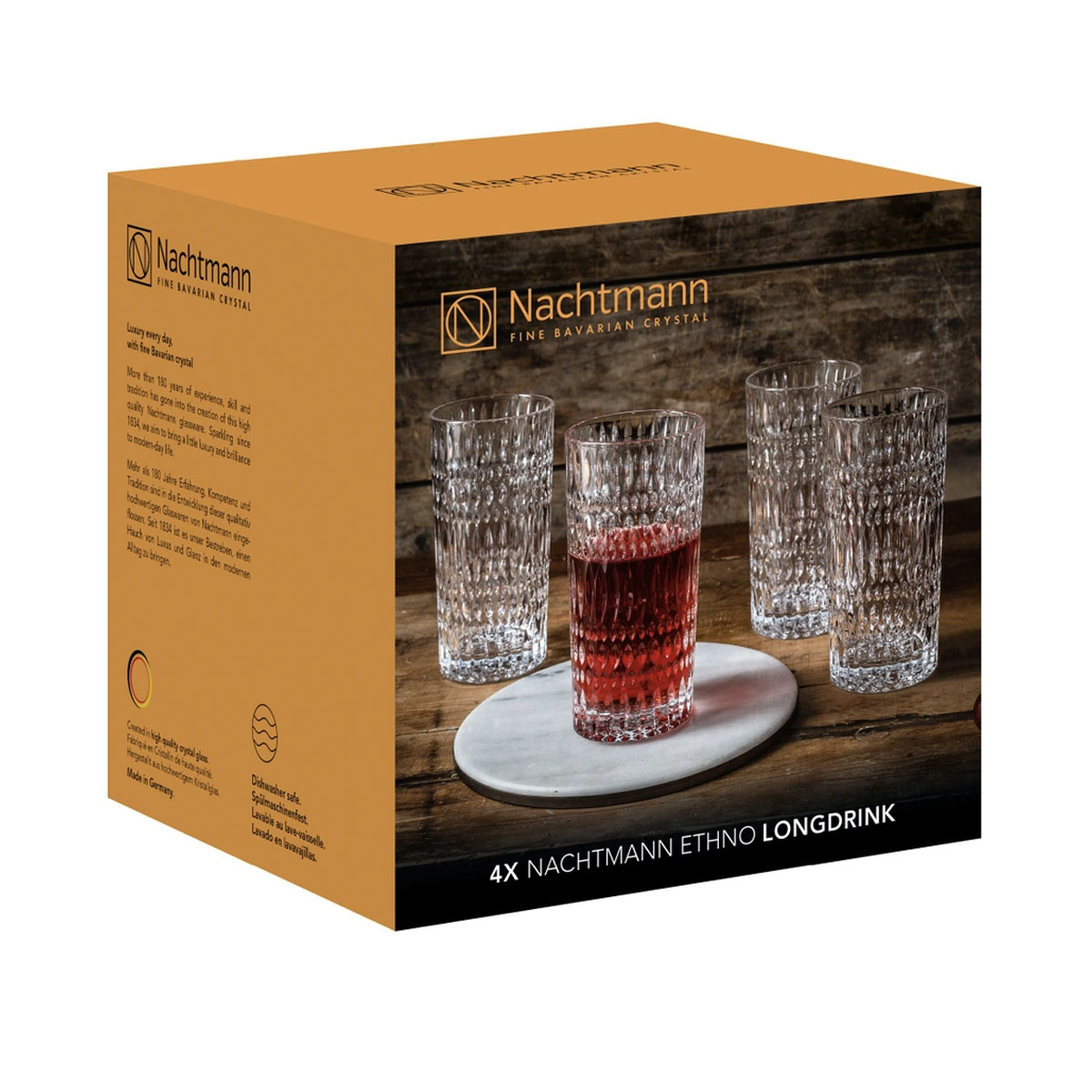 Набор стаканов высоких Nachtmann Ethno, 4шт Nachtmann 104250 - фото 10