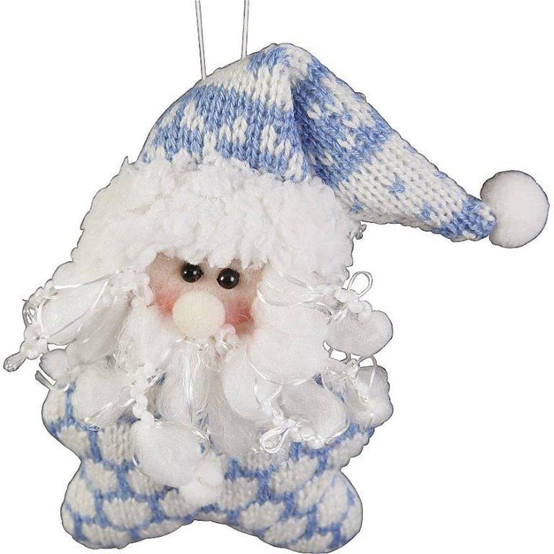 

Игрушка мягкая Mister Christmas Снеговик 13см, Голубой