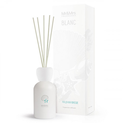 Аромадиффузор Mr&Mrs Fragrance Blanc аромат №15 Мальдивский бриз, 250мл Mr&Mrs Fragrance N019105, цвет белый - фото 1