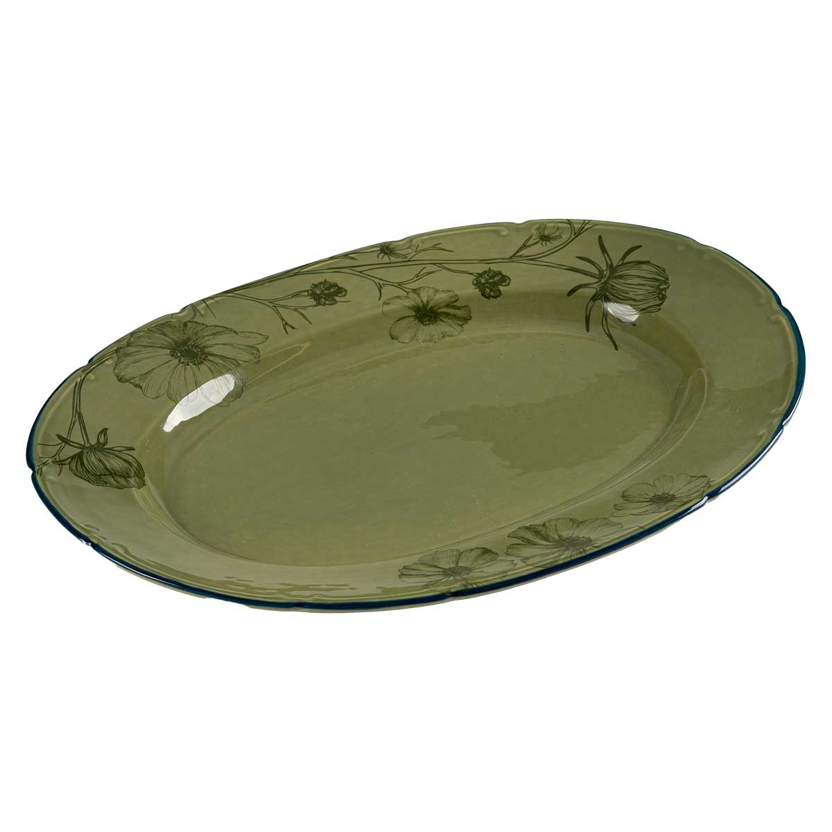 

Блюдо овальное Дымов Керамика Космея Вечер 20.00