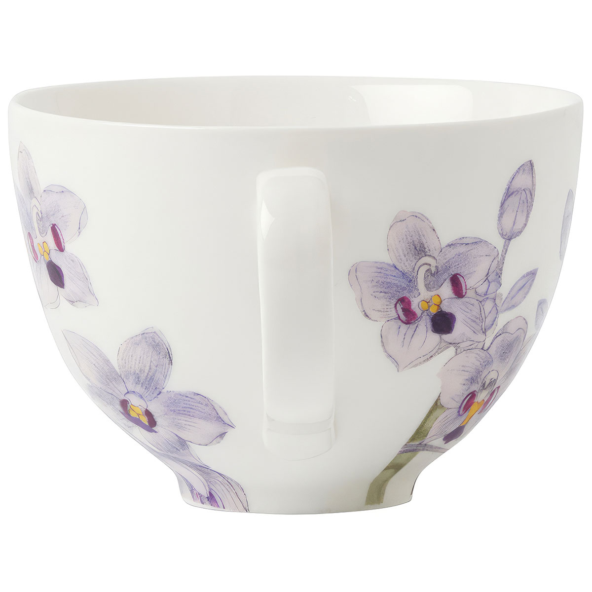 Чайная пара Maxwell & Williams Орхидея лиловая Maxwell & Williams MW496-HV0460, цвет белый - фото 3