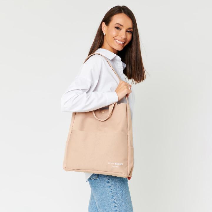 Сумка через плечо Henry Backer, цвет бежевый