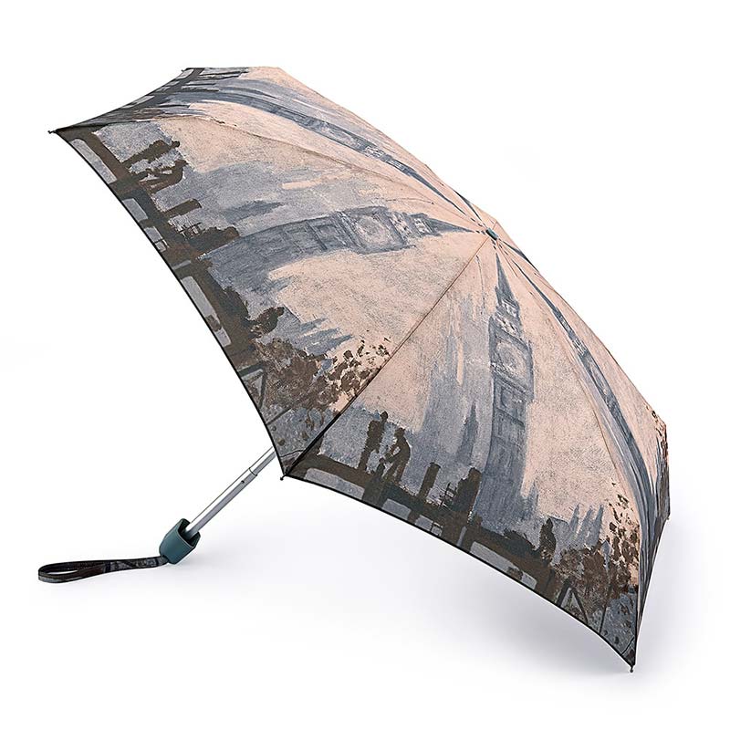 Зонт женский механика Fulton Темза ниже Вестминстера, К.Моне Fulton L794-2728 MonetThamesBelo, цвет серый - фото 1