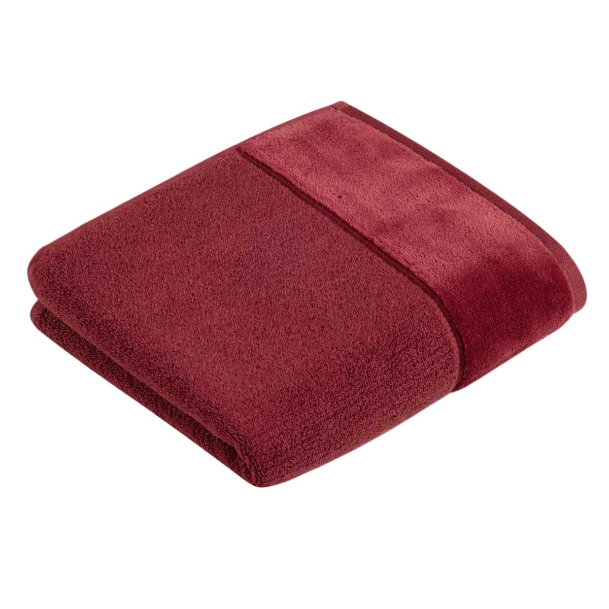 Полотенце махровое Vossen Pure 30x30см, цвет бордовый