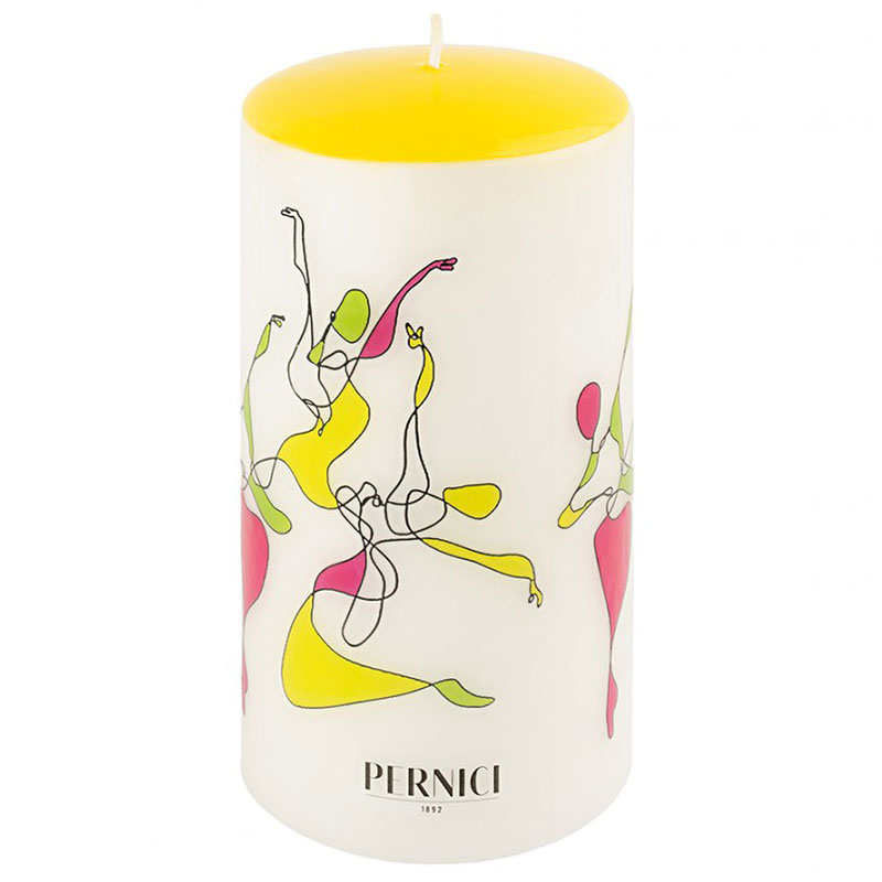 Свеча интерьерная Pernici Art Line Dancer, столб 10x20см Pernici 302.0602, цвет разноцветный