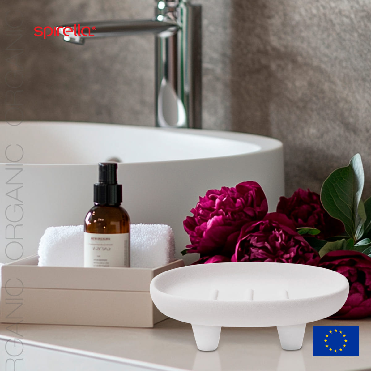 

Мыльница Spirella Organic, цвет белый