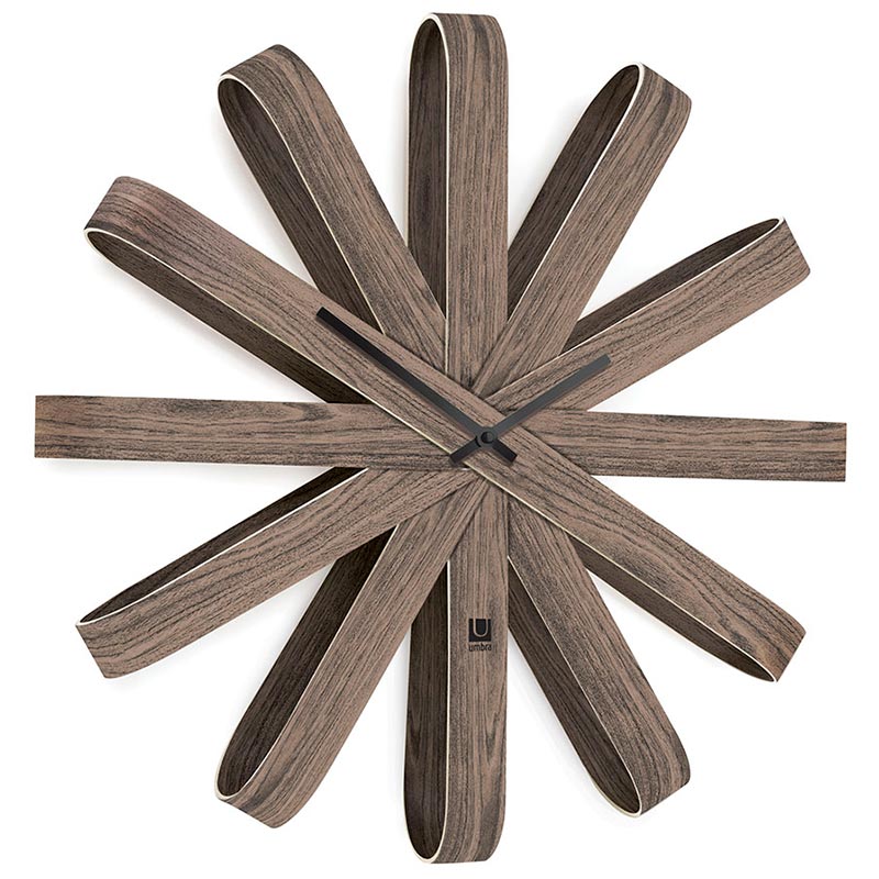 

Часы настенные Umbra Ribbonwood, Коричневый