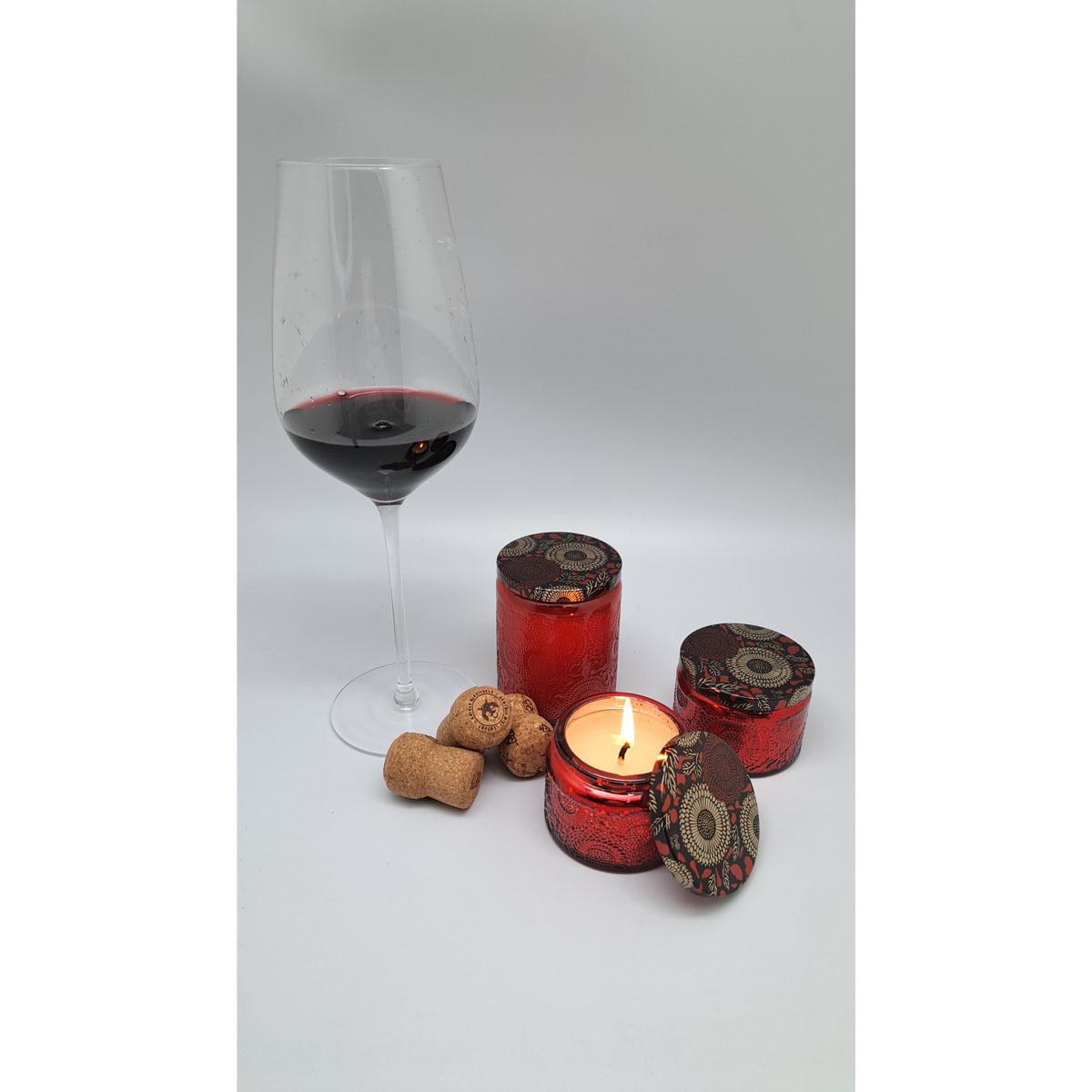 Свеча ароматическая Dom Aroma Limited Вино с историей, в средней стеклянной банке Dom Aroma 2311 - фото 6