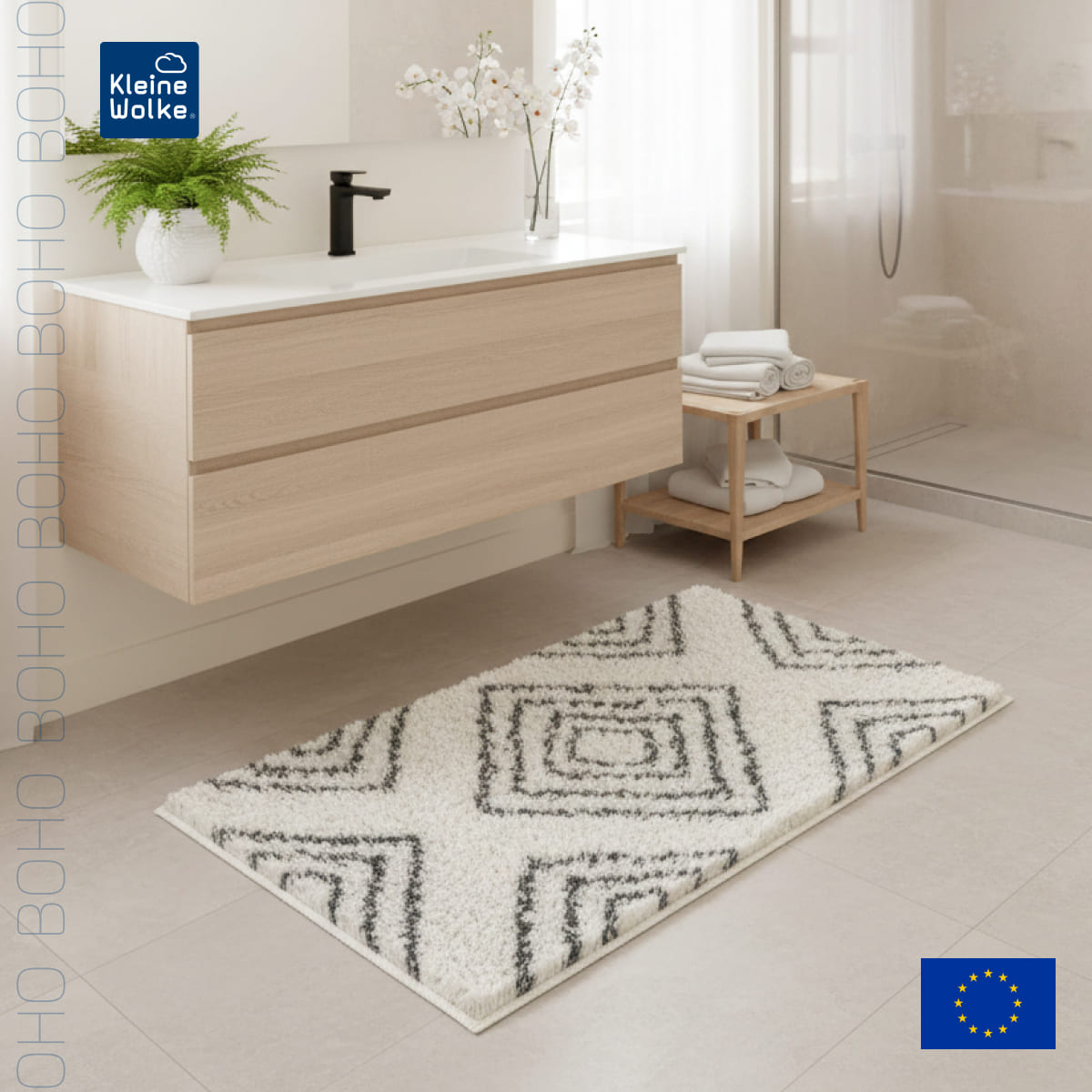 Коврик для ванной комнаты Kleine Wolke Boho Nature 70x120см 15810₽