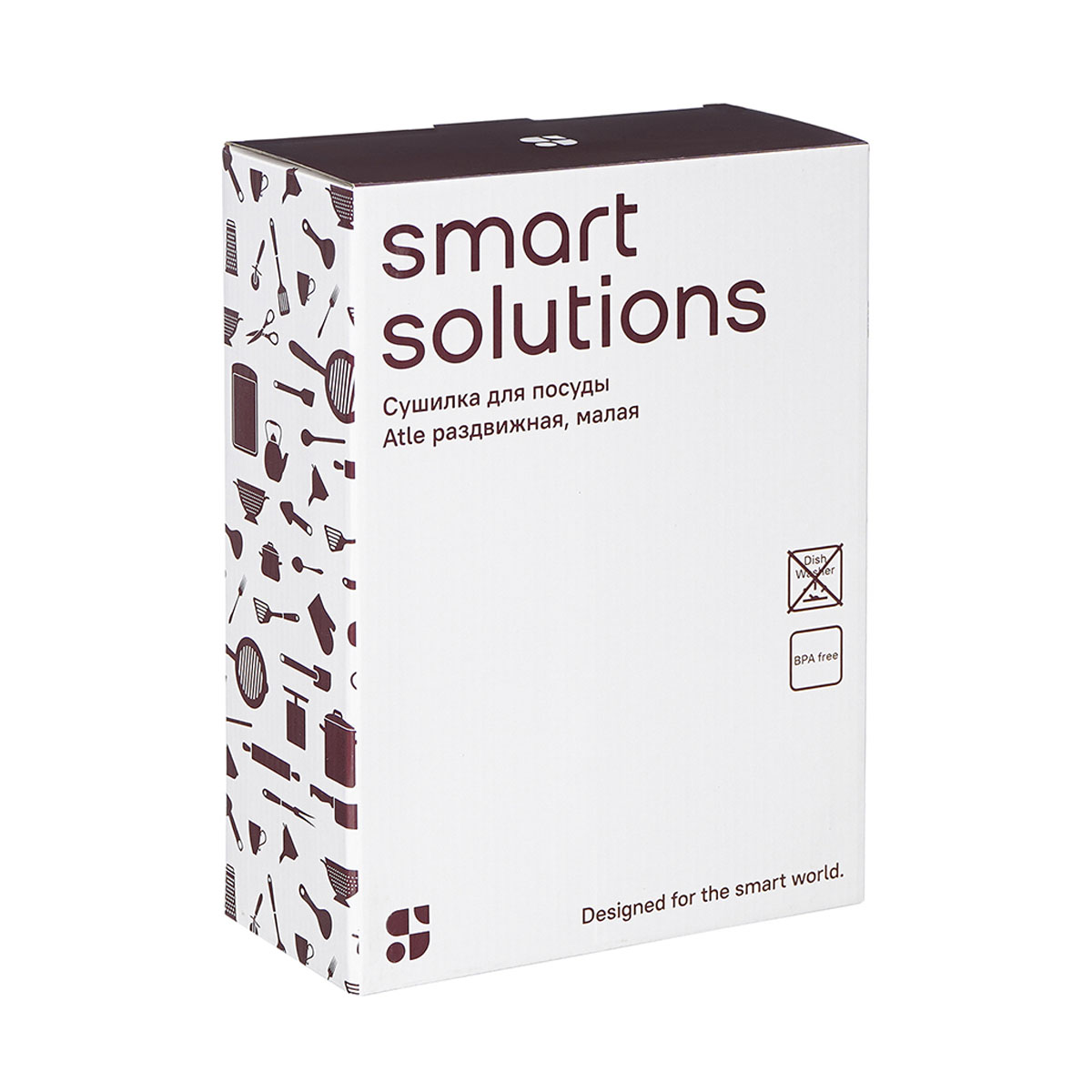 Сушилка для посуды Smart Solutions Atle раздвижная малая, цвет серый Smart Solutions SS00009 - фото 5