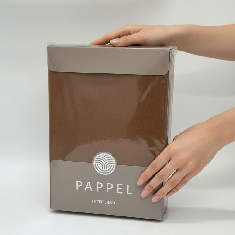 

Простыня натяжная 2-спальная Pappel Comfort, цвет темно-коричневый