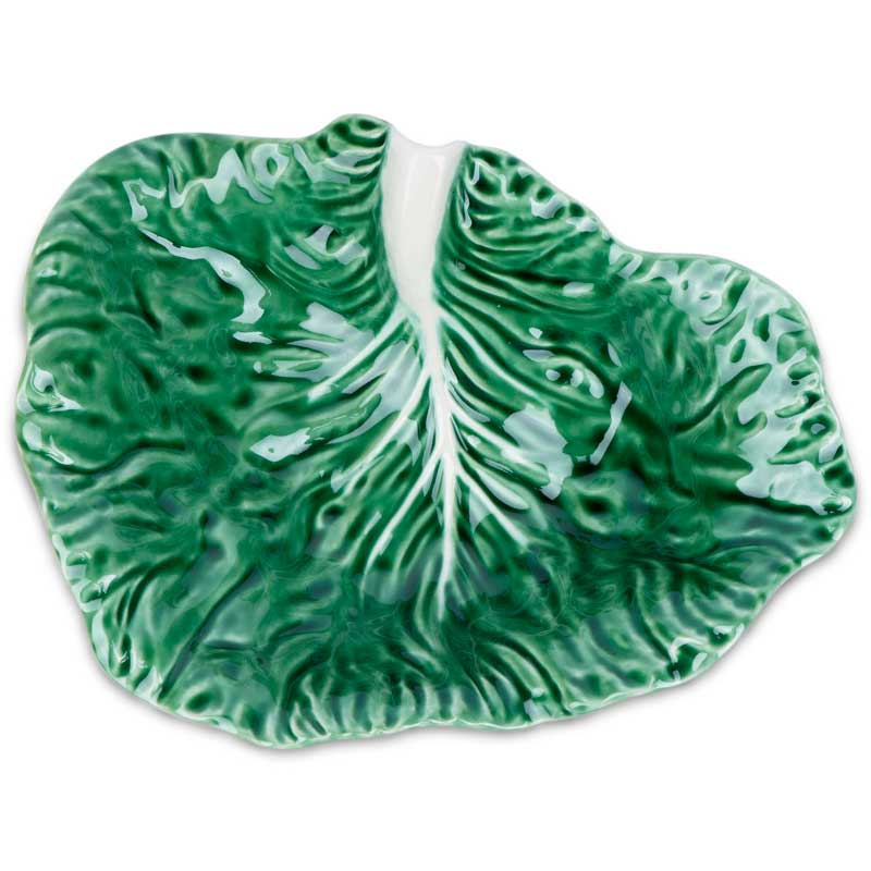 Блюдо Bordallo Pinheiro Cabbage Leaf Crooked Natural Bordallo Pinheiro 65000551, цвет зеленый - фото 1