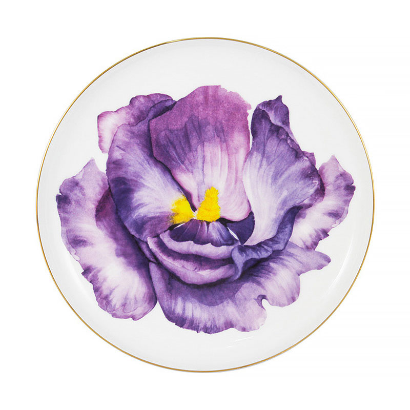 Тарелка десертная Anna Lafarg Emily Flowers. Iris, в подарочной упаковке сахарница anna lafarg emily мак 0 25 л