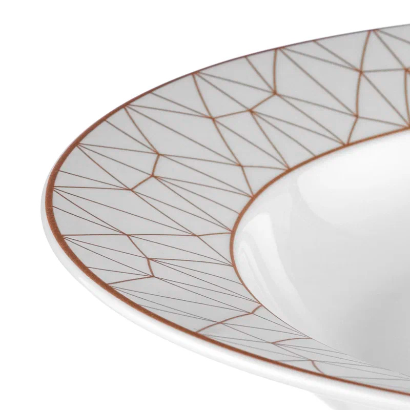 Тарелка суповая Esprado Mosaica White Esprado MSW023WE301, цвет белый - фото 3