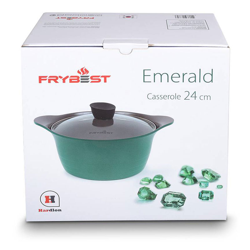 Кастрюля Frybest Emerald 4,5л Frybest Emerald-C24IK, цвет зеленый - фото 9