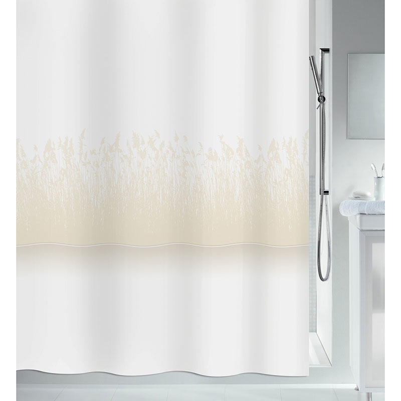 Штора для ванной Spirella Roseaux, 180х180см, полиэстер, цвет белый Spirella 1019268, размер 180x180 - фото 1