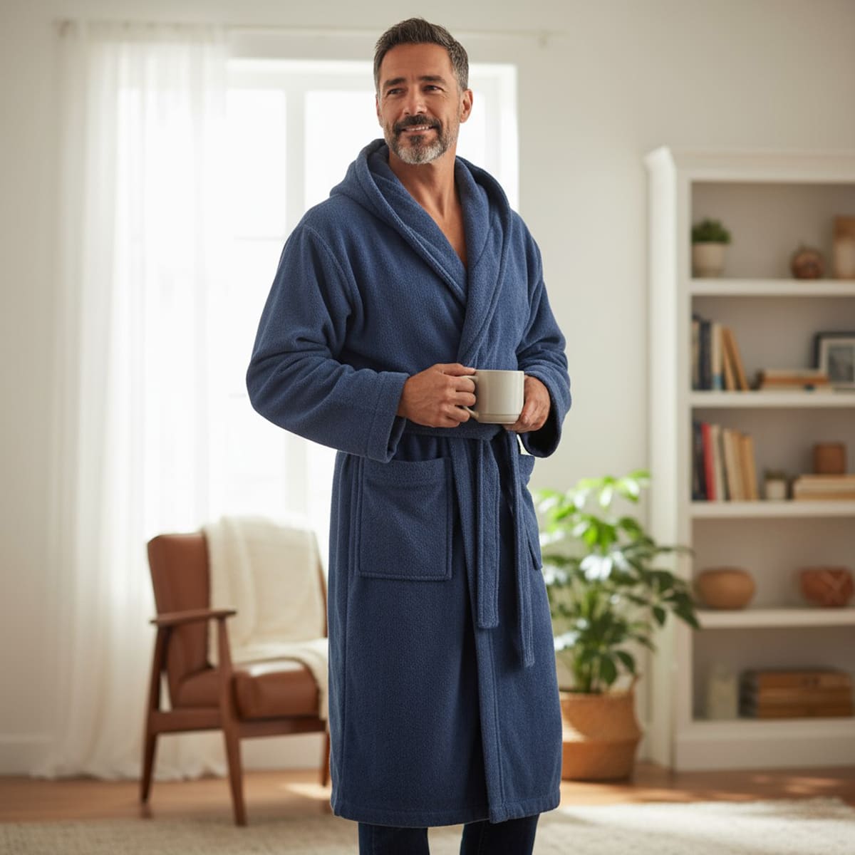 

Халат махровый Cogal Basic Blue размер S, черный