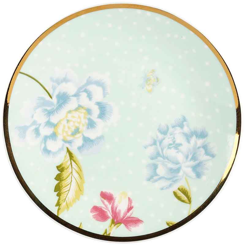 

Тарелка пирожковая Laura Ashley Heritage 12см Mint Uni, Белый;зеленый