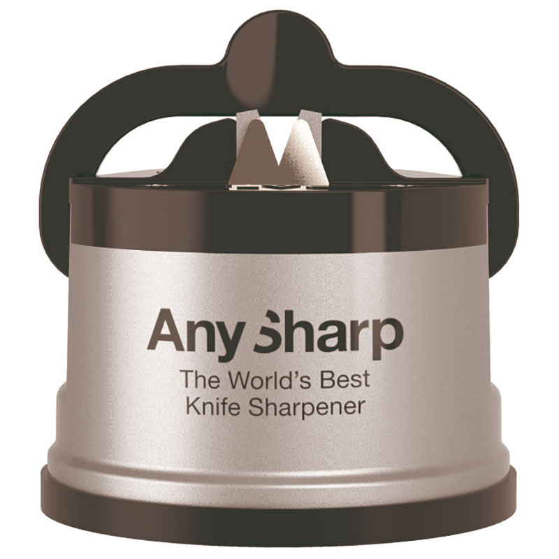 Точилка для ножей AnySharp пластиковый корпус, цвет серебристый большая настольная точилка для ножей resto