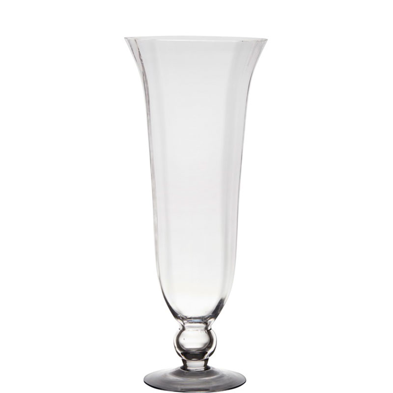 

Ваза Hakbijl Glass Glass on foot 59см, Прозрачный