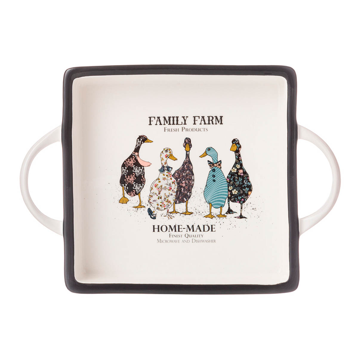

Блюдо с ручками Lefard Family Farm квадратное