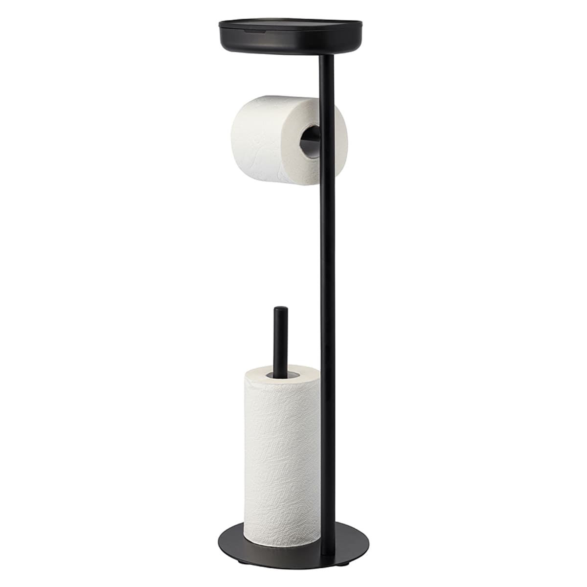 

Держатель для туалетной бумаги с полочкой Bergenson Bjorn Slim