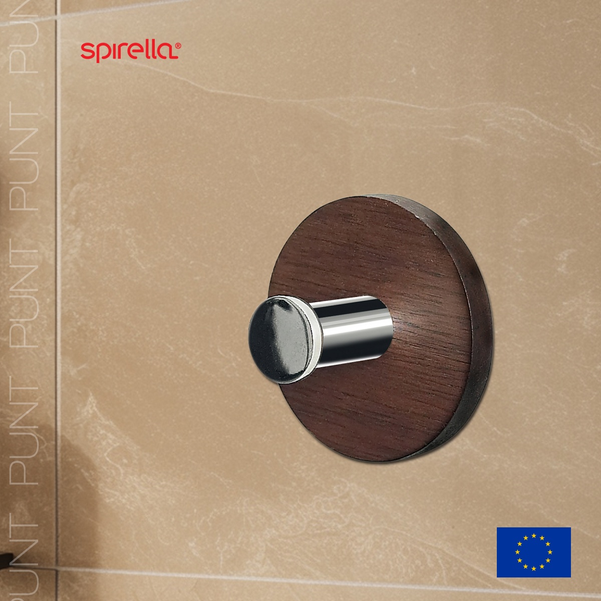 

Крючок Spirella Punt-Round, цвет грецкий орех