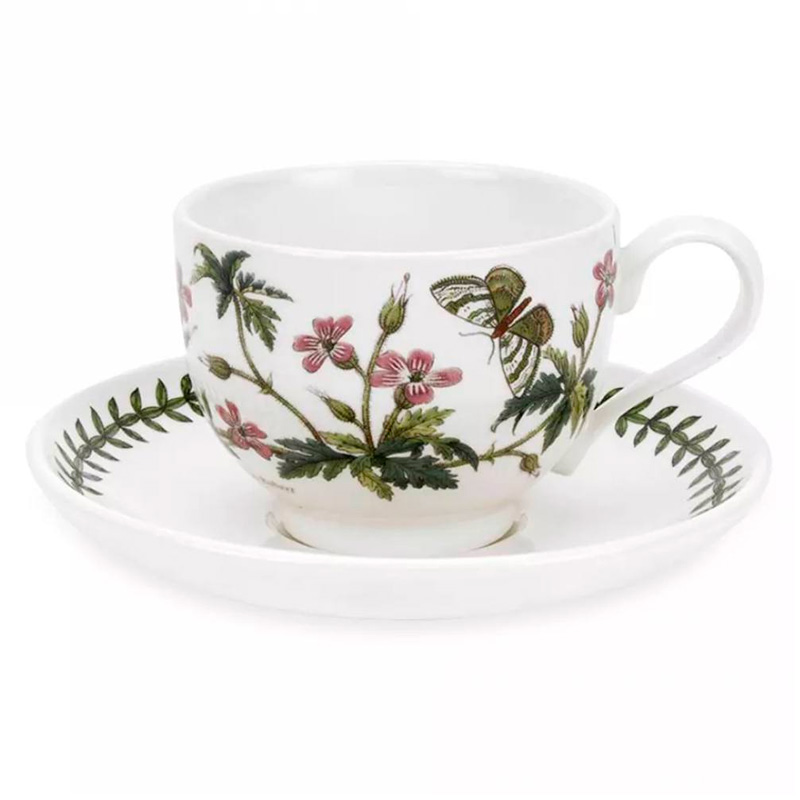 

Чайная пара Portmeirion Ботанический сад Герань