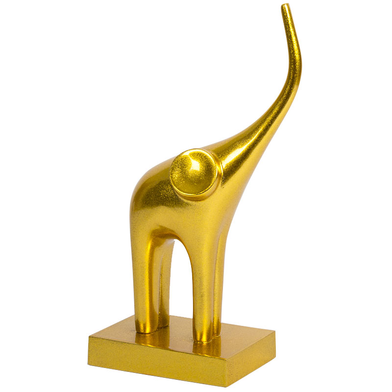 Статуэтка Гарда Декор Слон золотой на подставке Гарда Декор C1290, цвет золотистый - фото 1