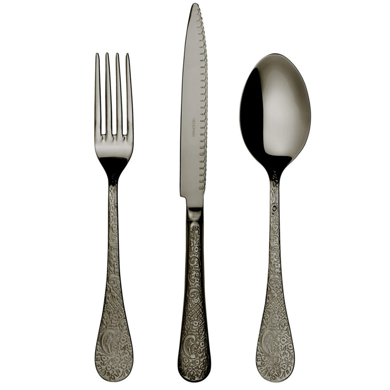 Набор столовых приборов Herdmar Betty 24 предмета на 6 персон антрацит 46990₽