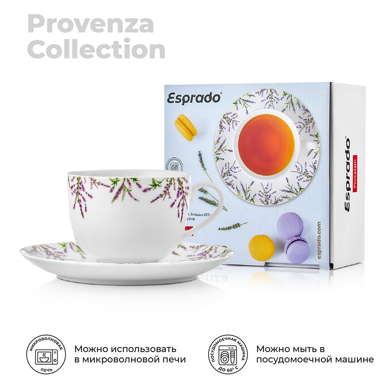Чайная пара Esprado Provenza Esprado PRV022WE303, цвет белый - фото 4